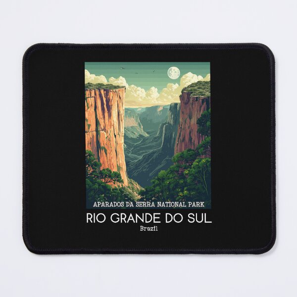 Item preview, A Vintage Travel Illustration of Aparados da Serra National Park - Rio Grande do Sul - Brazil  designed and sold by GoodOldVintage.
