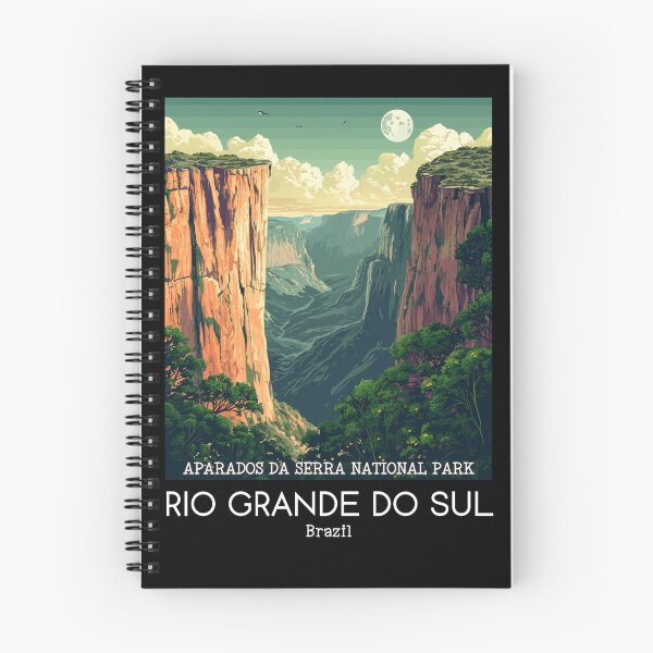 Item preview, A Vintage Travel Illustration of Aparados da Serra National Park - Rio Grande do Sul - Brazil  designed and sold by GoodOldVintage.
