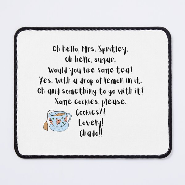 Item preview, Oh Hello Mrs Spritley K3G Quote designed and sold by DesignJiggy.