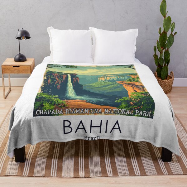 Item preview, A Vintage Travel Illustration of Chapada Diamantina National Park - Bahia - Brazil designed and sold by GoodOldVintage.