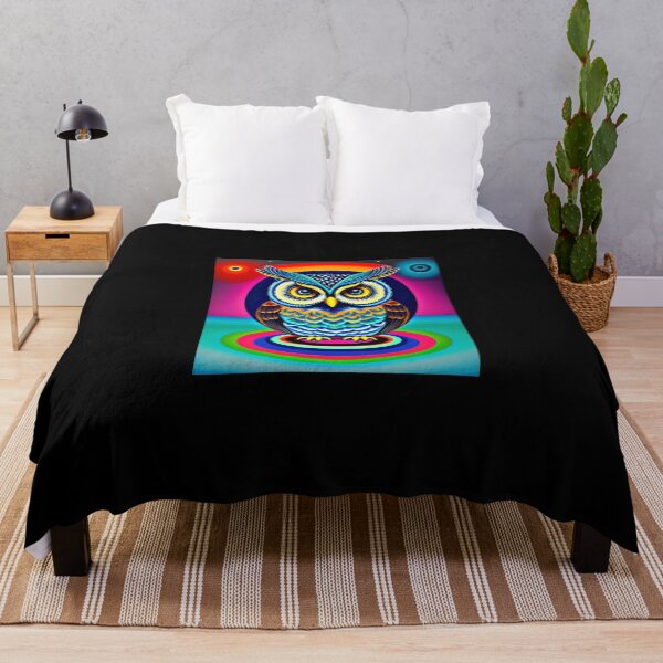 Item preview, Trippy owl art designed and sold by Flowerslaps.
