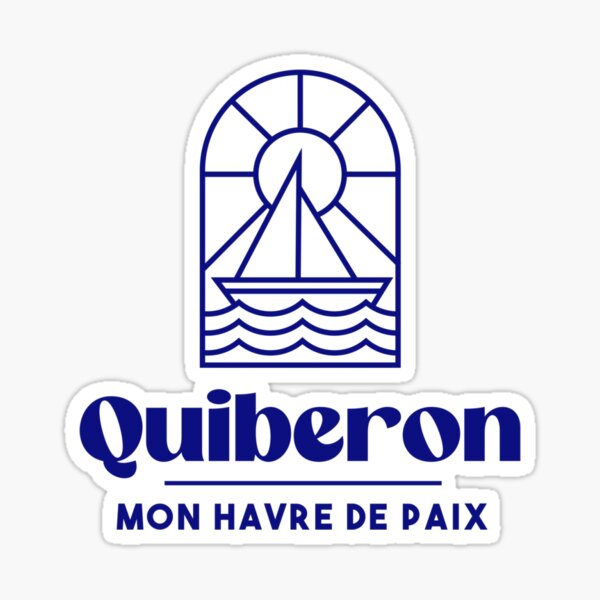 Aperçu de l'œuvre Quiberon mon havre de paix - Bretagne Morbihan 56 Mer Vacances Plage créée et vendue par Burning Dog.