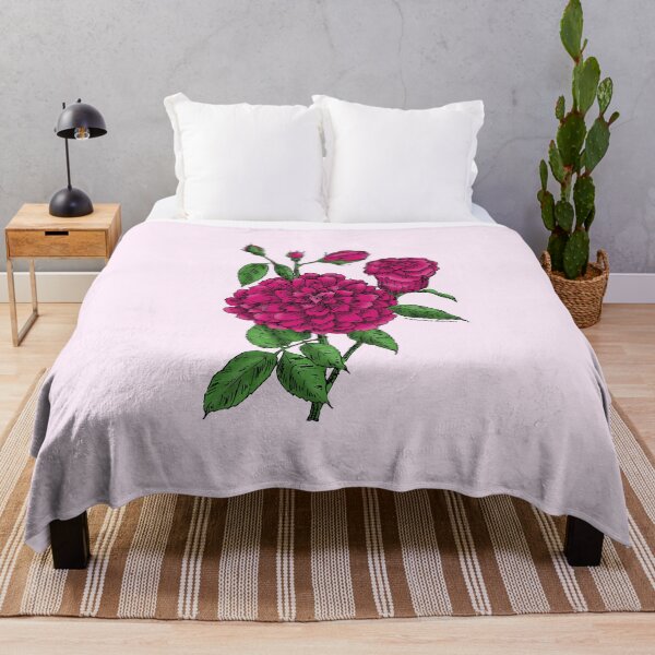 Item preview, Deep Pink Flat Rose Bloom Full 26-40 Petals In 3+ Rows designed and sold by Rachael Taylor.