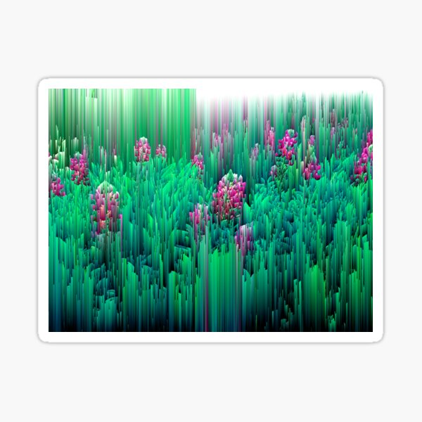 Item preview, Field of Glitches - Abstract Pixel Art designed and sold by Jennifer Walsh Design.