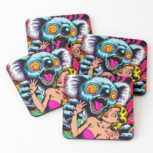 Item preview, Trippy Psychedelic Koala Monster Attack designed and sold by AIPixelMaster.