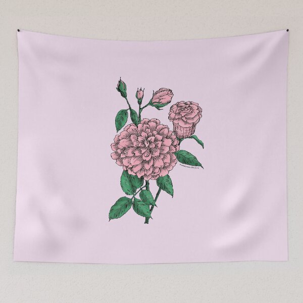 Item preview, Light Pink Flat Rose Bloom Full 26-40 Petals In 3+ Rows designed and sold by Rachael Taylor.
