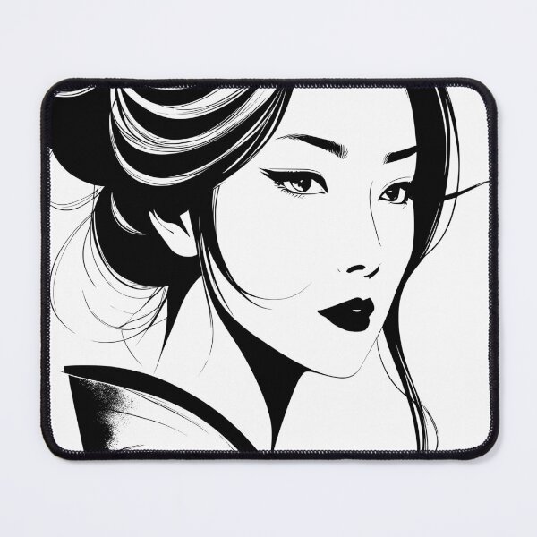 Item preview, Japanese woman line art designed and sold by Metaverse8.