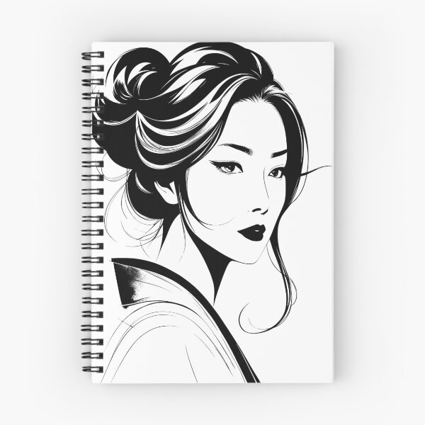 Item preview, Japanese woman line art designed and sold by Metaverse8.
