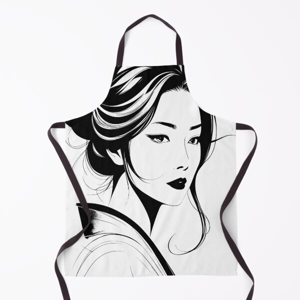 Item preview, Japanese woman line art designed and sold by Metaverse8.