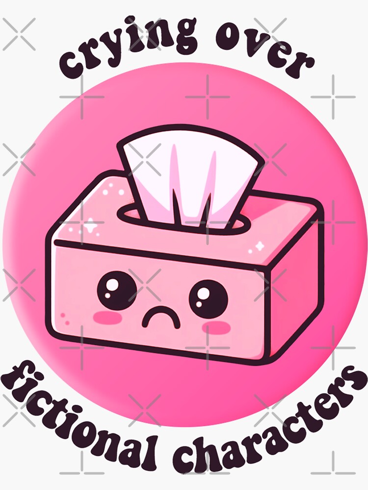 Thumbnail 3 von 3, Sticker, über fiktive Charaktere weinen designt und verkauft von sadieillust.