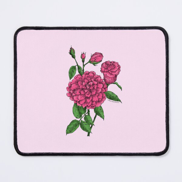 Item preview, Mid Pink Flat Rose Bloom Full 26-40 Petals In 3+ Rows designed and sold by Rachael Taylor.