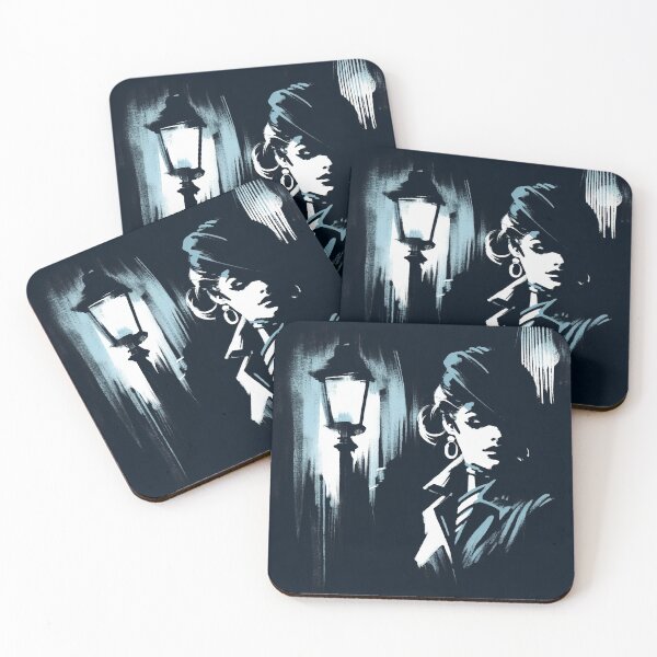 Item preview, Noir Woman and the Street Lamp [Vintage, Retro] designed and sold by RESToRAPTOR.