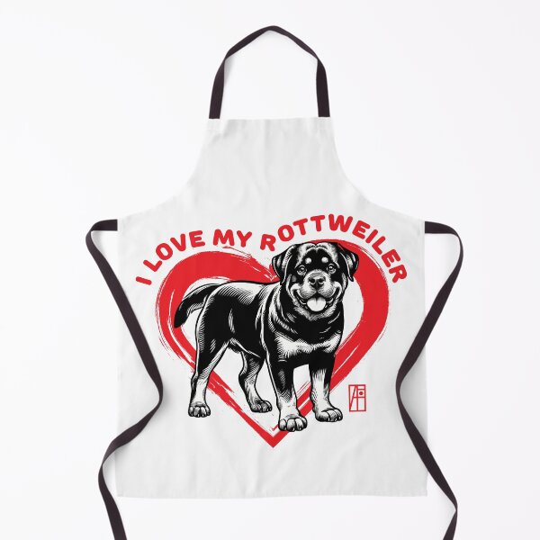 Item preview, I Love My Rottweiler - I Love my dog - Intelligent dog designed and sold by ArtProjectShop.