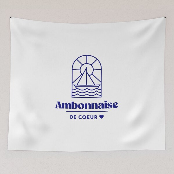 Item preview, Ambonnaise de coeur - Brittany Morbihan 56 Sea Holidays Beach designed and sold by Burning Dog.