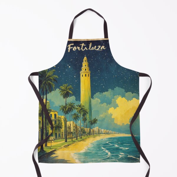 Item preview, Fortaleza Brazil Vintage Poster Tourism  designed and sold by TravelersGems.