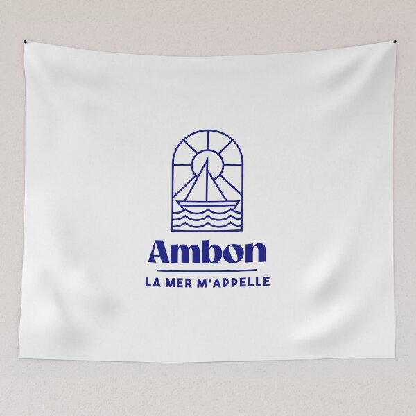 Item preview, Ambon the sea is calling me - Brittany Morbihan 56 Sea Holidays Beach designed and sold by Burning Dog.