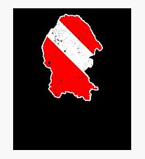 Coahuila Mexico Shirt Diver Flag T Shirt Scuba Diver Shirt Photographic Print