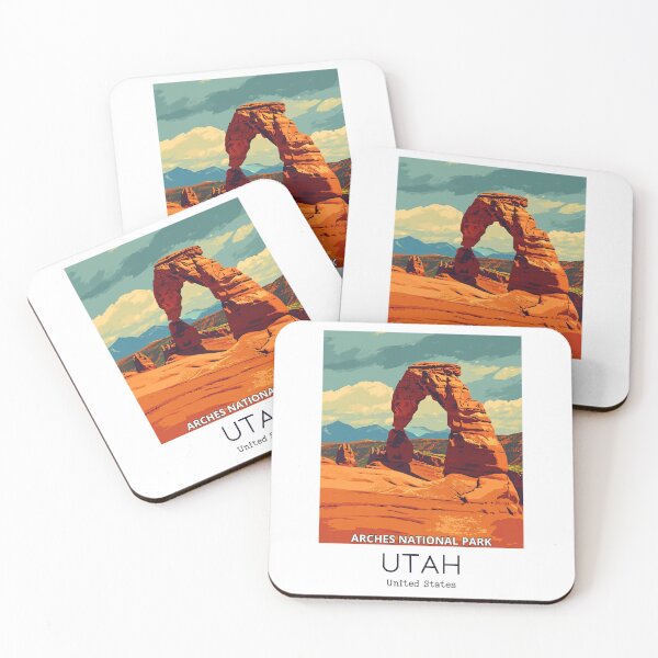 Item preview, A Vintage Travel Illustration of Arches National Park - Utah - US  designed and sold by GoodOldVintage.