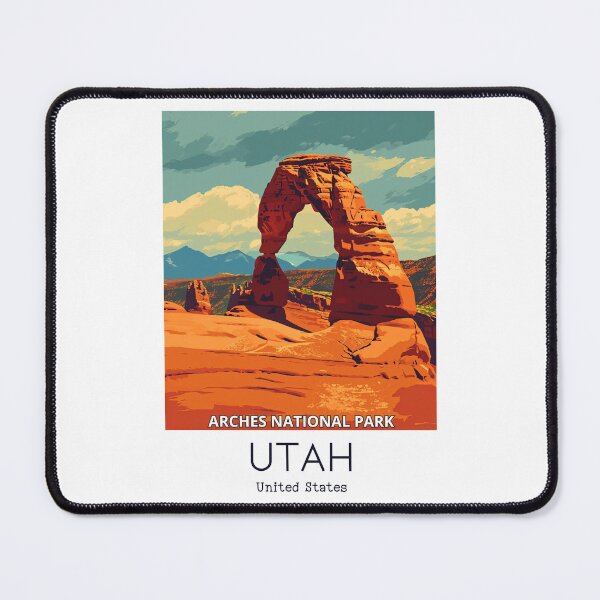 Item preview, A Vintage Travel Illustration of Arches National Park - Utah - US  designed and sold by GoodOldVintage.