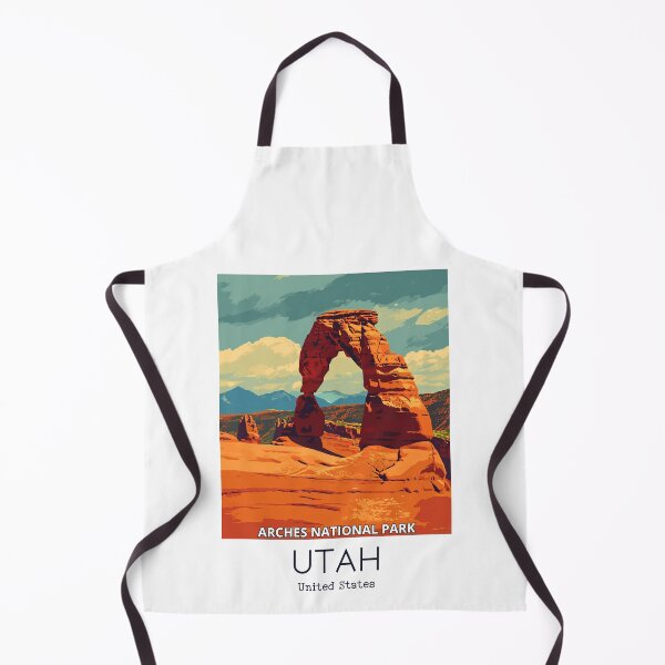 Item preview, A Vintage Travel Illustration of Arches National Park - Utah - US designed and sold by GoodOldVintage.