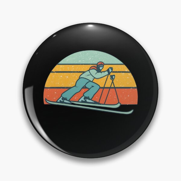 Item preview, Vintage colors sunset and skiing designed and sold by desinganddecor.
