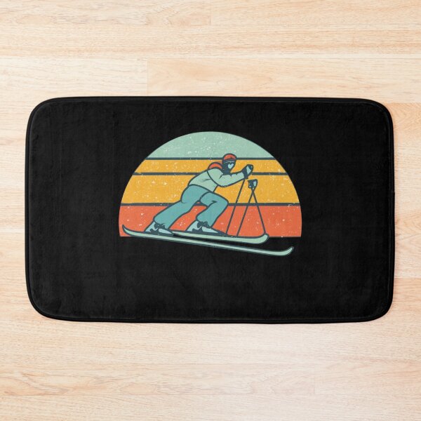 Item preview, Vintage colors sunset and skiing designed and sold by desinganddecor.