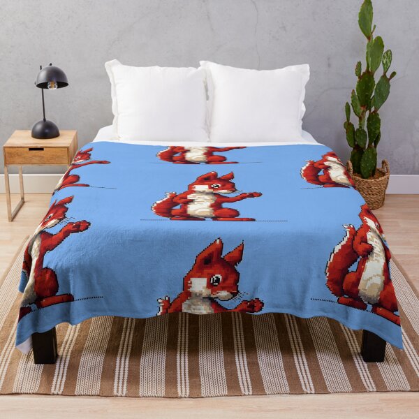 Item preview, Retro fighting game style red squirrel designed and sold by MollyPetDesigns.