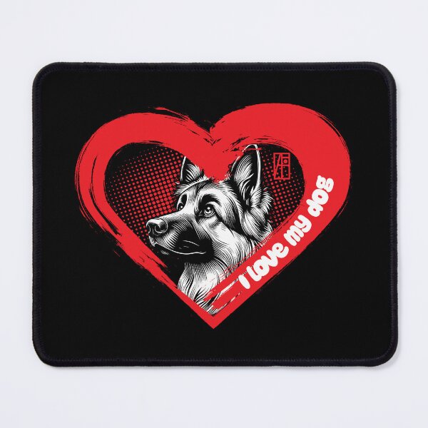 Item preview, I Love My German Shepherd - Protective dog - I Love my dog designed and sold by ArtProjectShop.