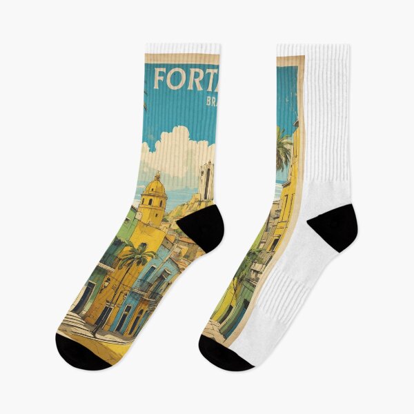 Item preview, Fortaleza Brazil Vintage Poster Tourism  designed and sold by TravelersGems.