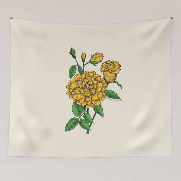 Item preview, Yellow Flat Rose Bloom Full 26-40 Petals In 3+ Rows designed and sold by Rachael Taylor.