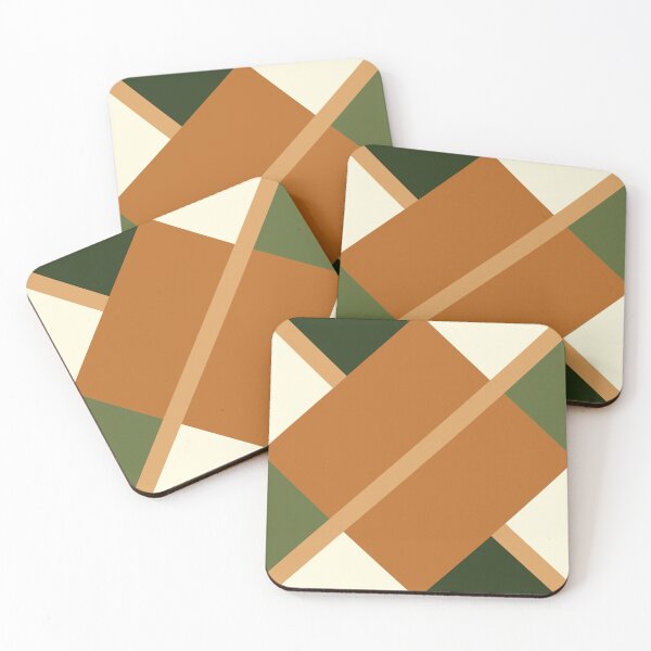 Item preview, Tile pattern (brown-green) designed and sold by Ally Designs.