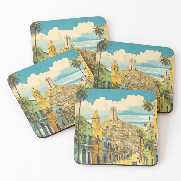 Item preview, Fortaleza Brazil Vintage Poster Tourism  designed and sold by TravelersGems.