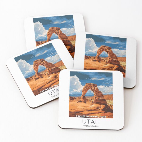 Item preview, A Vintage Travel Illustration of Arches National Park - Utah - US  designed and sold by GoodOldVintage.