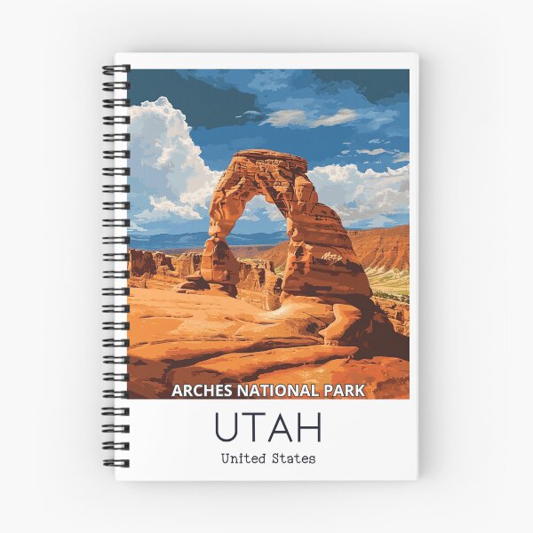 Item preview, A Vintage Travel Illustration of Arches National Park - Utah - US  designed and sold by GoodOldVintage.