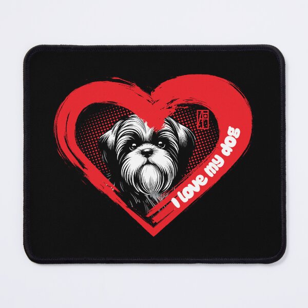 Item preview, I Love My Shih Tzu - Devoted dog - I Love my dog designed and sold by ArtProjectShop.