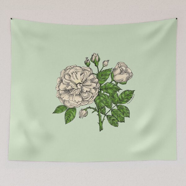Item preview, Cream Flat Rose Bloom Very Full 40+ Petals In 3+ Rows designed and sold by Rachael Taylor.