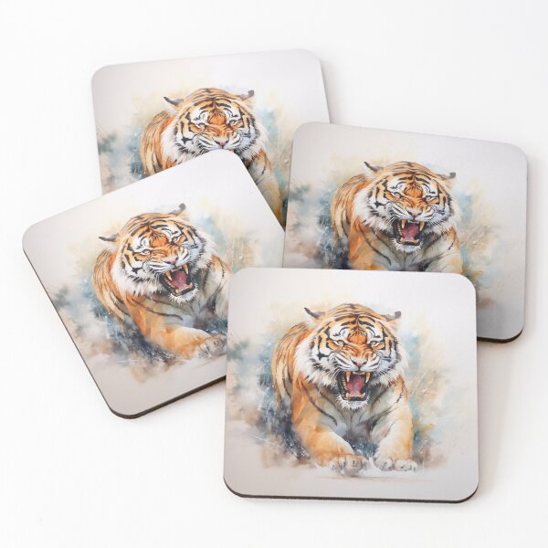 Item preview, Tiger Pounce designed and sold by LivingArtClips.