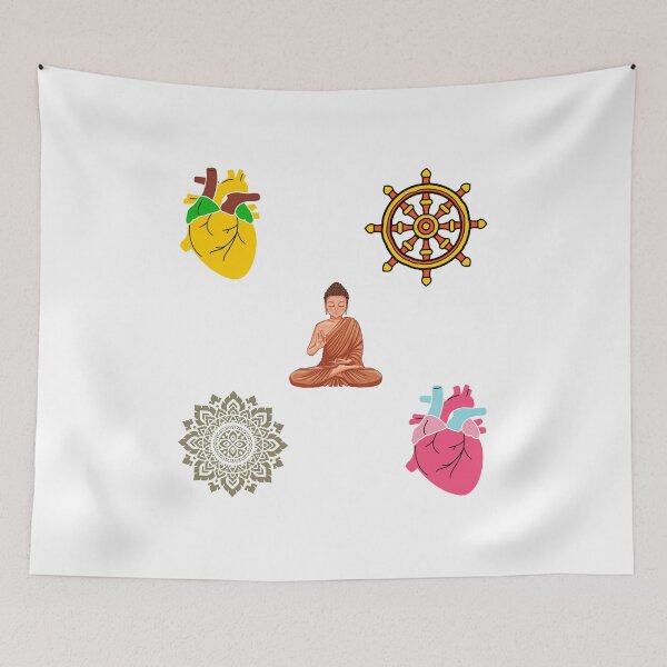 Item preview, Buddhism and Spirituality Stickers designed and sold by Yellowpeace11.