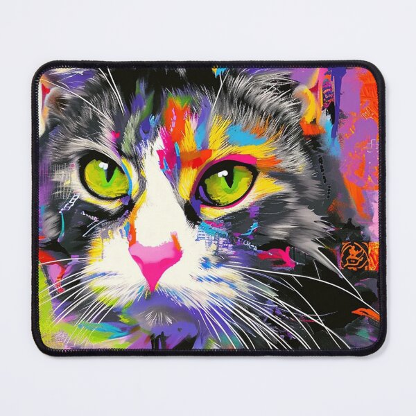 Item preview, Colorful Cat: Vibrant Feline Splendor designed and sold by griffinequals0c.