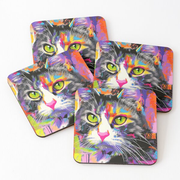 Item preview, Colorful Cat: Vibrant Feline Splendor designed and sold by griffinequals0c.