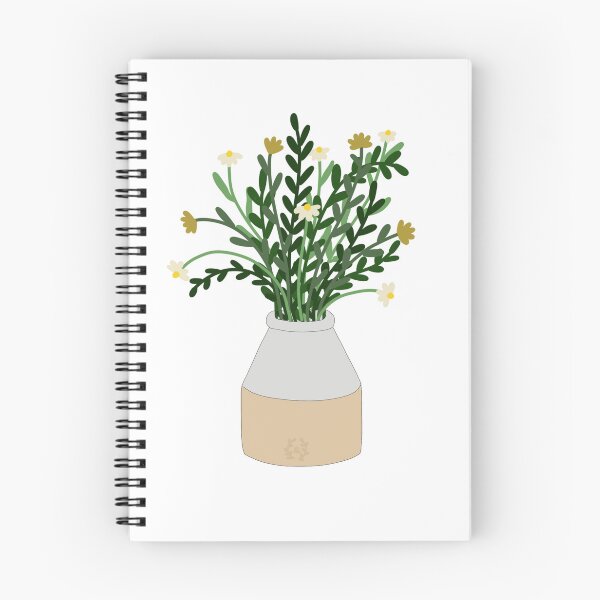 Item preview, Yellow Flowers Stoneware Vase designed and sold by catabethh.