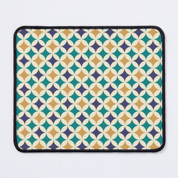 Item preview, Circular Geometric Pattern in Yellow, Green and Blue designed and sold by Harmonish.
