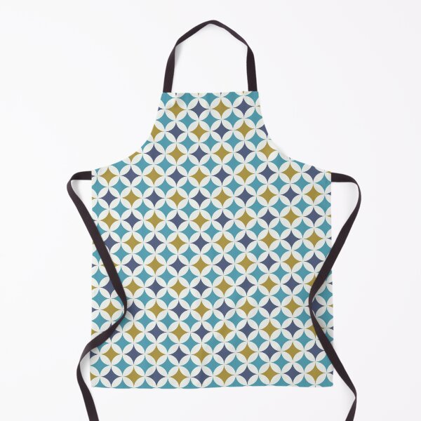 Item preview, Circular Geometric Pattern in Blue and Yellow designed and sold by Harmonish.