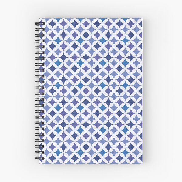 Item preview, Circular Geometric Pattern in Blue and White designed and sold by Harmonish.