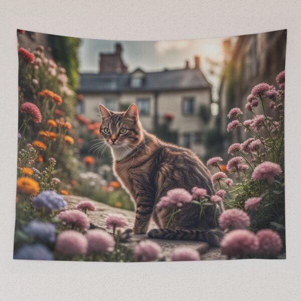 Item preview, Cat in the Garden designed and sold by sabellet.
