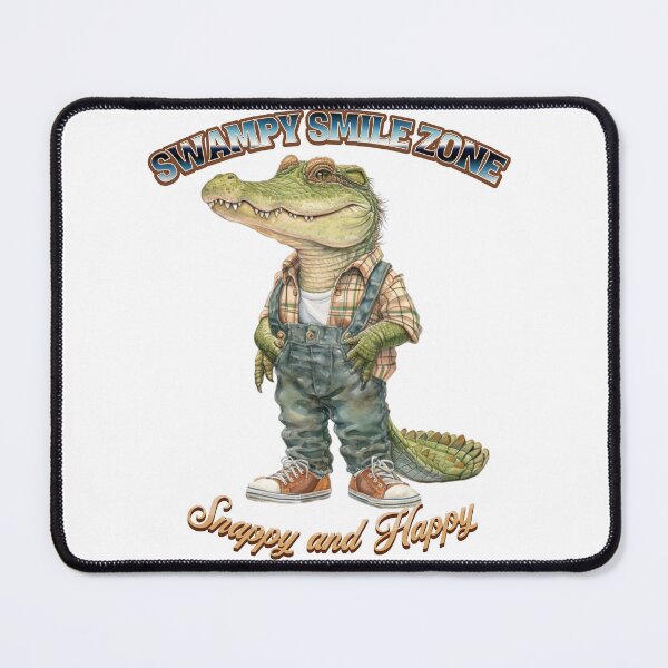 Item preview, Swampy smile zone - Alligators & crcodiles - Crocodiles of the world - Swamp monsters - Everglades national park - Florida crocodiles designed and sold by JansenGS.