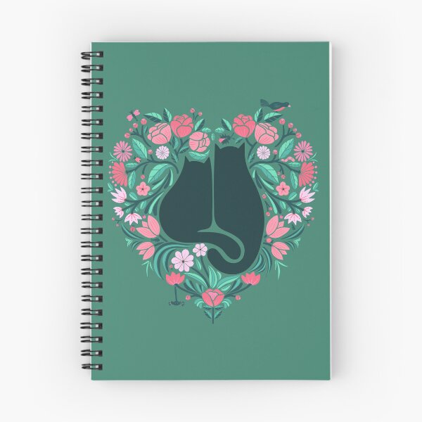 Item preview, I Heart Cats and Flowers (Green Version) designed and sold by littleclyde.