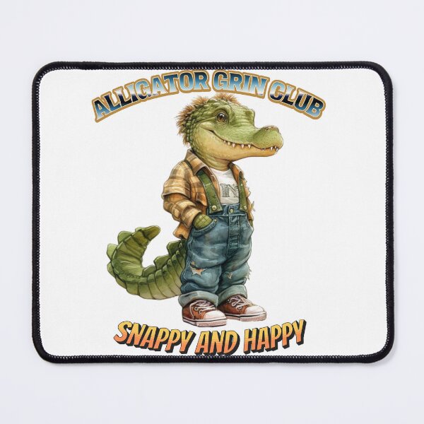 Item preview, Alligator grin club  - Alligators & crcodiles - Crocodiles of the world - Swamp monsters - Everglades national park - Florida crocodiles designed and sold by JansenGS.