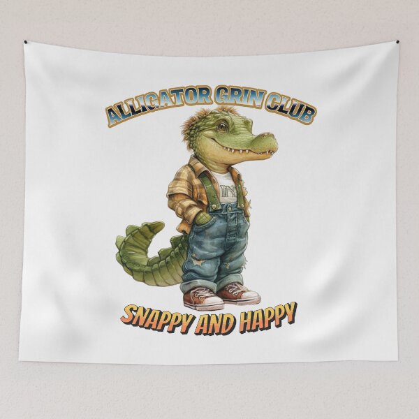 Item preview, Alligator grin club  - Alligators & crcodiles - Crocodiles of the world - Swamp monsters - Everglades national park - Florida crocodiles designed and sold by JansenGS.