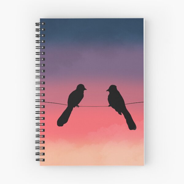 Artikelvorschau, Vogelsilhouetten in der Abenddämmerung entworfen und verkauft von KimVanG.